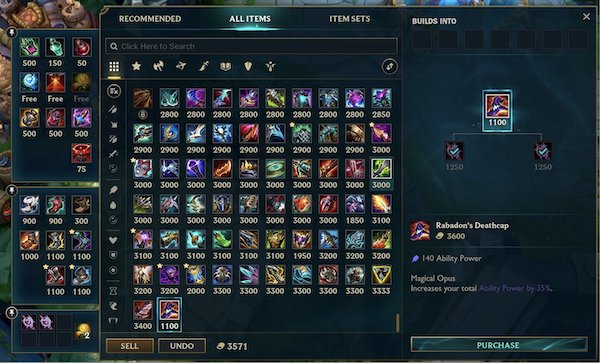 アイテムとゴールドの使い方